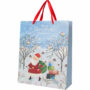 Torba upominkowa prezentowa 32x26x12 cm Święta Gwiazdka Boże Narodzenie