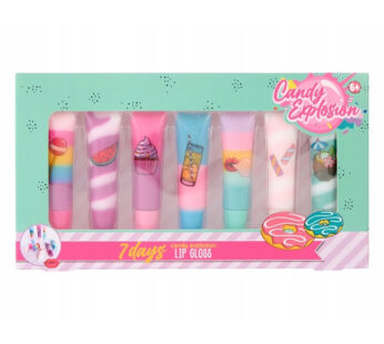 Zestaw błyszczyków Candy explosion 7 sztuk kreatywne kosmetyki dla dzieci