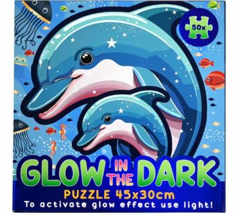Świecące w Ciemności Puzzle OCEAN PODWODNE STWORZENIA 45×30cm 50 elementów