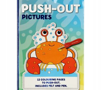 Obrazki OCEAN ZWIERZĘTA do Kolorowania i Wykrawania DIY push-out 12szt