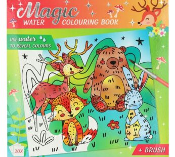Kolorowanka wodna LAS magiczna malowanka zestaw z pędzelkiem 20 str