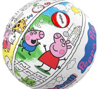 Ollyball ŚWINKA PEPPA piłka do malowania i gry wewnątrz i na zewnątrz Ø33cm