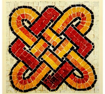 Mozaika kamienna WĘZEŁ CELTYCKI kreatywny zestaw piaskowiec DIY 20×20cm